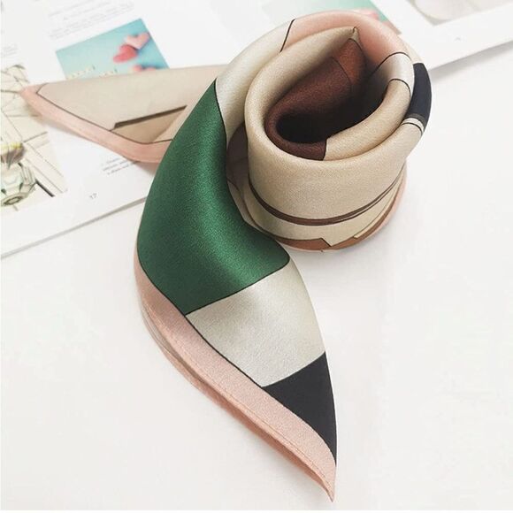 Abstract Silky Scarf  - Picture 1 of 4